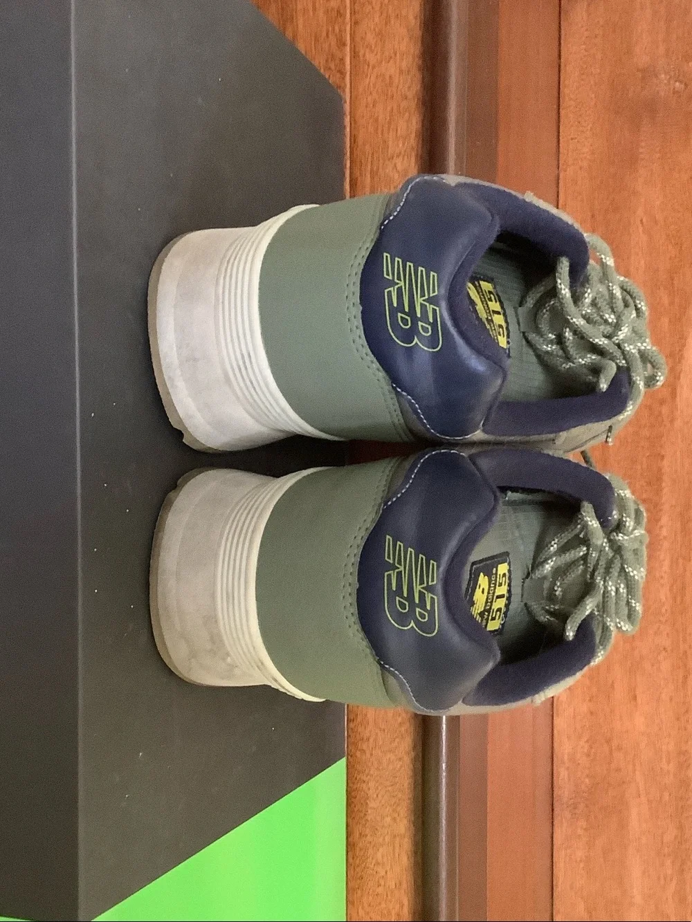 New Balance Men's Olive Green & Navy Casual Sneaker